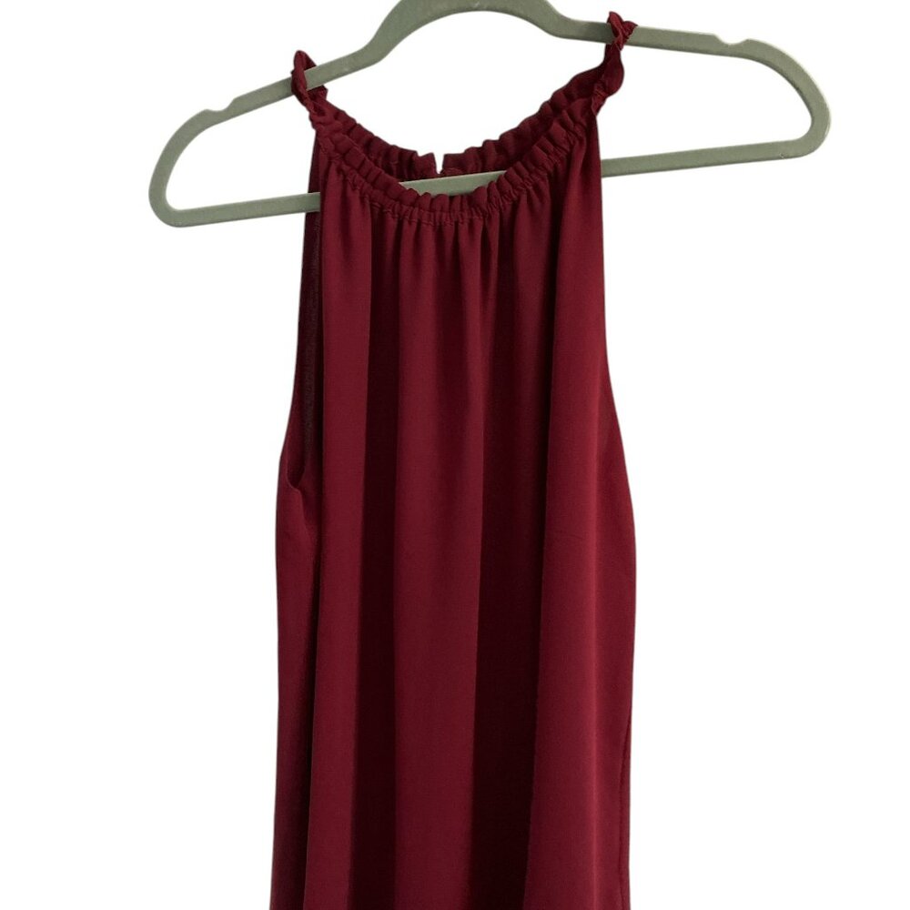 Daily Look Women's Kaitlyn Ruched Halter Neck Tank Top